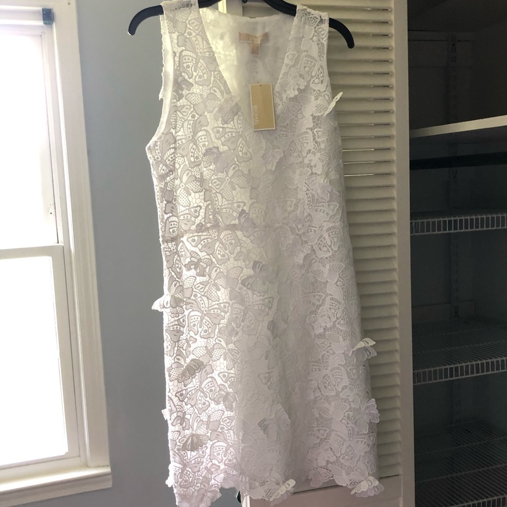 Michael Kors white lace dress